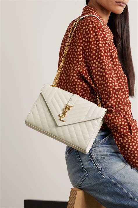 ysl white envelope bag|ysl envelope bag beige.